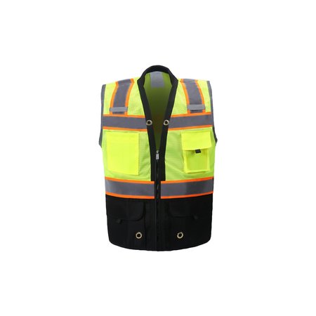 2W INTERNATIONAL Premium Surveyor Vest, Black, X-large, Class 2 SV544BKC-2 XL